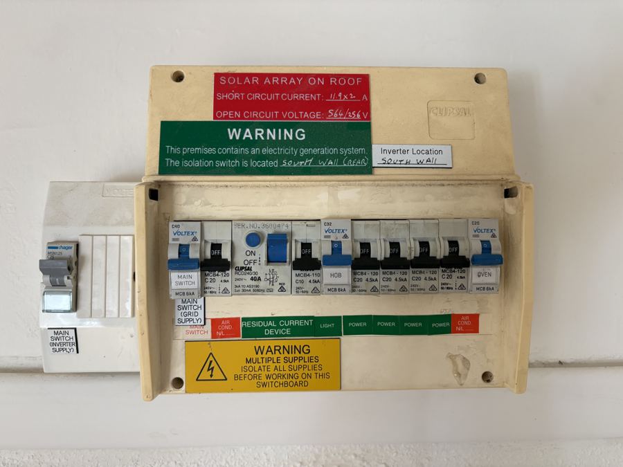 Older switchboard found during a pre-purchase electrical inspection in Melbourne