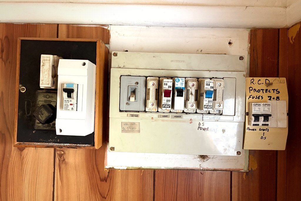 Old ceramic fuse switchboard due for an upgrade