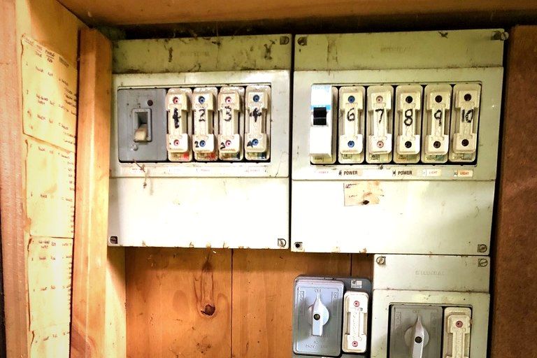 Old ceramic fuse switchboard due for an upgrade